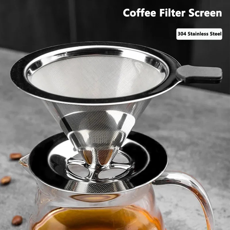 Coffee Equipment Holder - Filter Kopi Portabel Stainless Steel Mudah