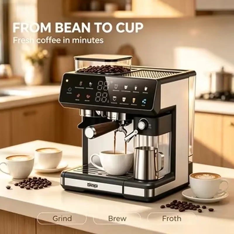 Mesin Espresso Manual Genggam  - Pressure Gauge Espresso ulasan dan harga
