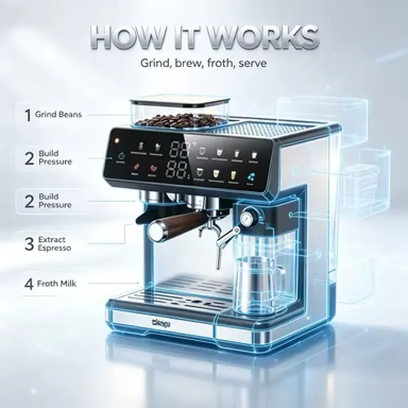 Mesin Espresso Manual Genggam  - Pressure Gauge Espresso ulasan dan harga