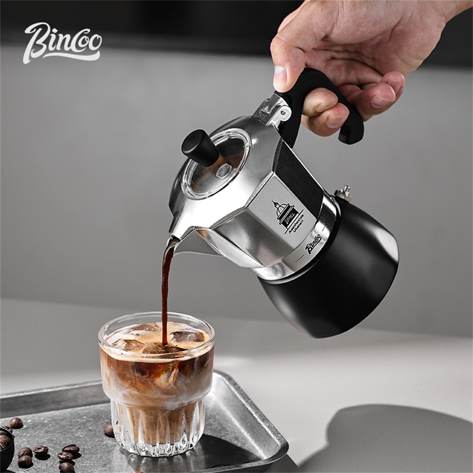 BINCOO Teko Moka Katup Ganda,  - Coffee Equipment Machine ulasan dan harga