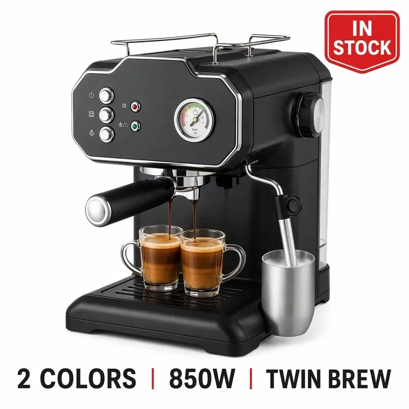 Mesin Espresso Semi Otomatis R - Pressure Gauge Espresso ulasan dan harga