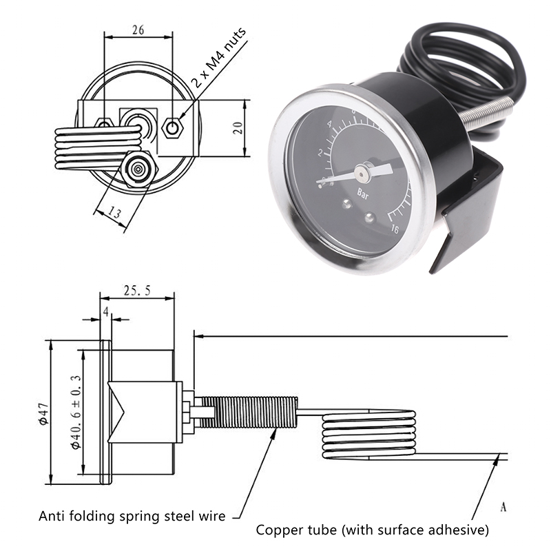 Pengukur Tekanan Mesin Espress - Pressure Gauge Espresso ulasan dan harga