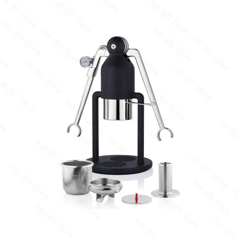 Mesin Kopi Espresso Manual Tan - Pressure Gauge Espresso ulasan dan harga