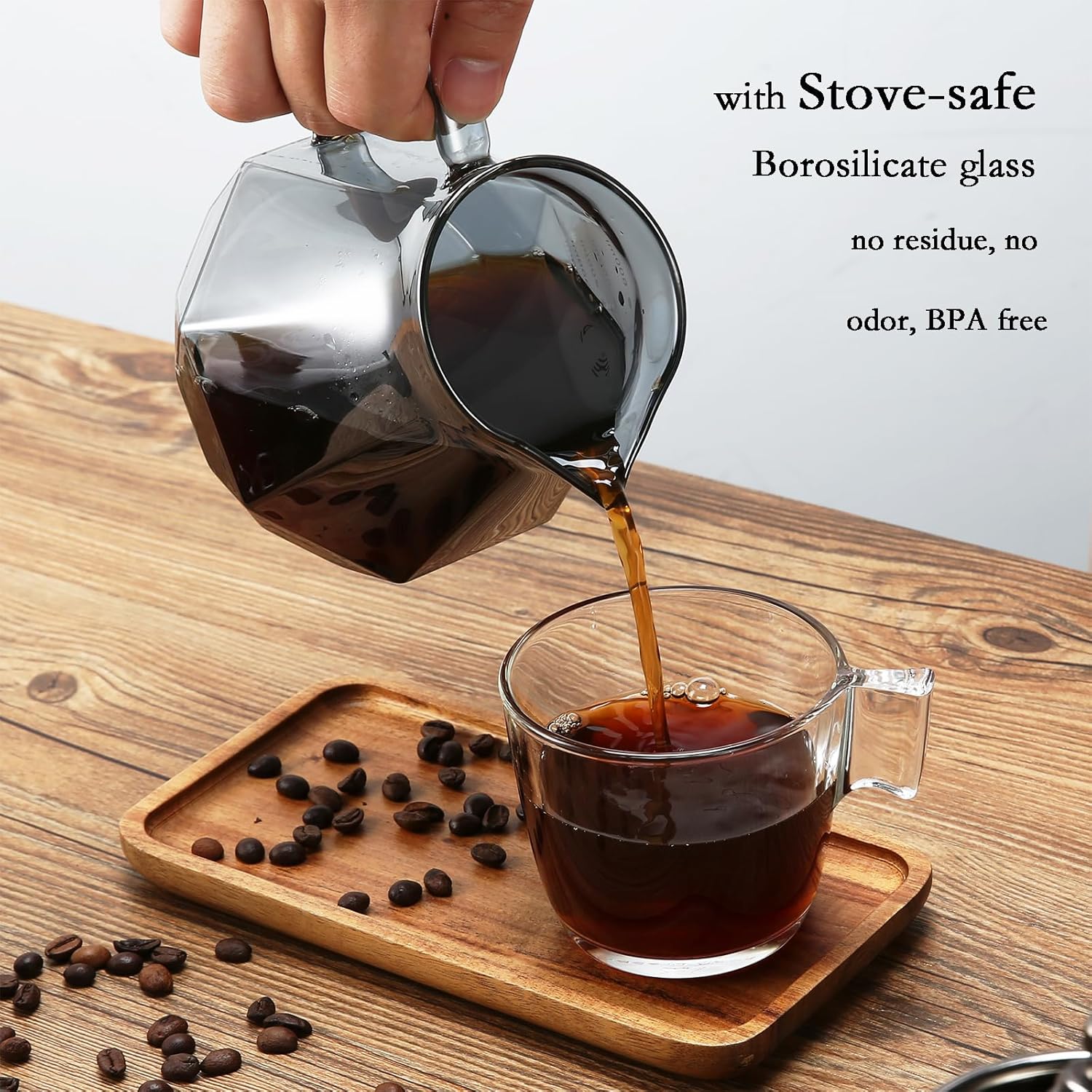 Pot Kopi Kaca Magpie Untuk Set - Coffee Equipment Machine ulasan dan harga