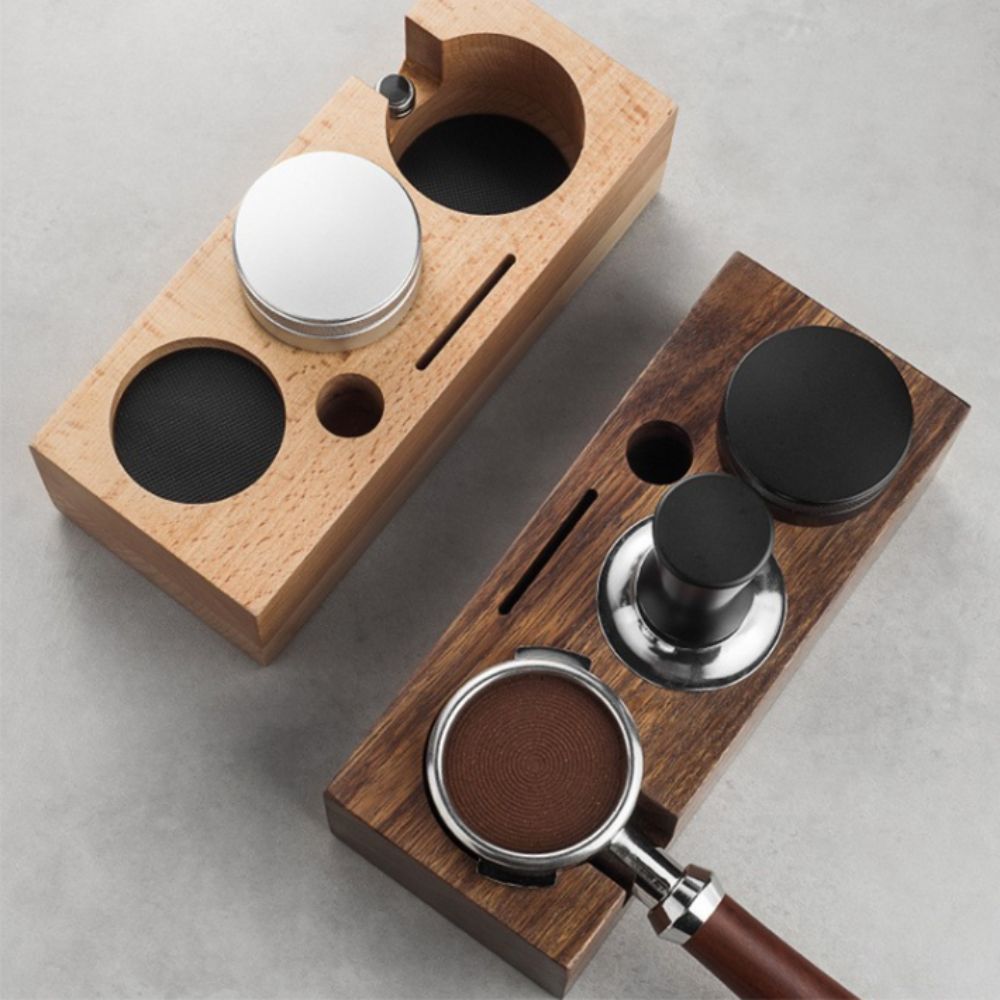 Stasiun Tamper Kopi Kayu 3 in  - Coffee Equipment Holder ulasan dan harga